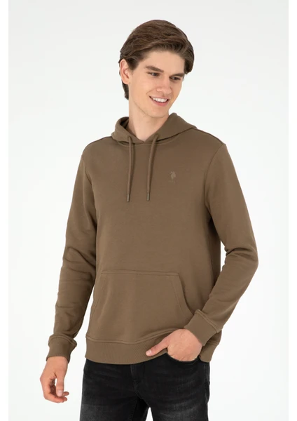 U.S. Polo Assn. Erkek Haki Sweatshirt 50295167-VR027