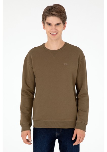 U.S. Polo Assn. Erkek Haki Sweatshirt 50295148-VR027