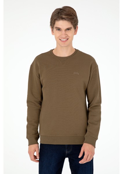 U.S. Polo Assn. Erkek Haki Sweatshirt 50295148-VR027