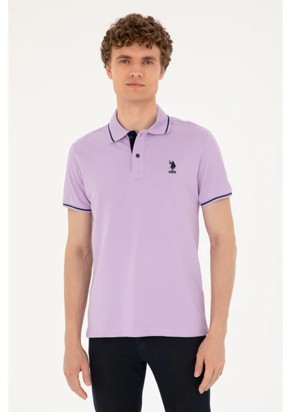 U.S. Polo Assn. Erkek Lila Tişört Basic 50284631-VR034