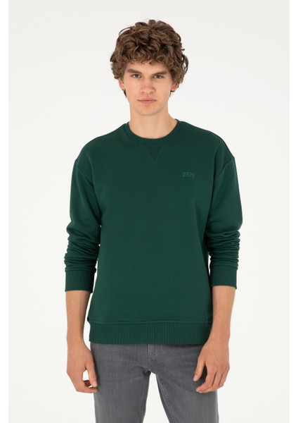 U.S. Polo Assn. Erkek Koyu Yeşil Sweatshirt 50295148-VR079