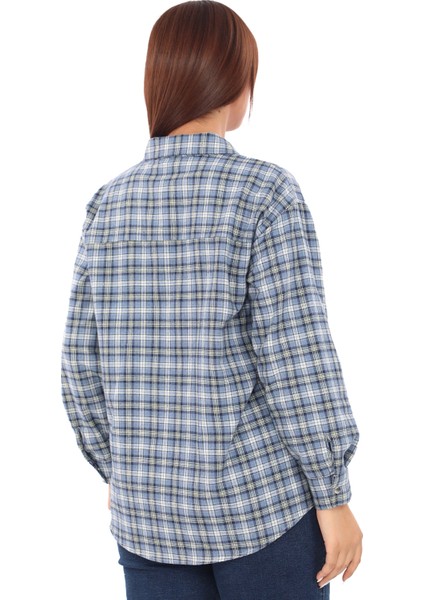 Taşlı Ekose Cepli Büyük Beden Gömlek modelleri