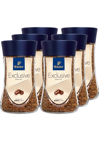 Exclusive Decaf Kafeinsiz Çözünebilir Granül Kahve 6 x 100 gr