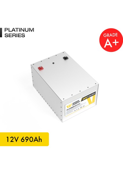 12V 690Ah LiFePO4 Platinum Series Bluetooth'lu Lityum Demir Fosfat Akü