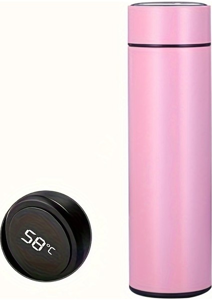 Tcherchı LED Sıcaklık Göstergeli Su Şişesi, Çift Duvarlı Vakum Yalıtımlı Su Şişesi, Paslanmaz Çelik Spor Otomotiv Seyahat Kupa. (Yurt Dışından)