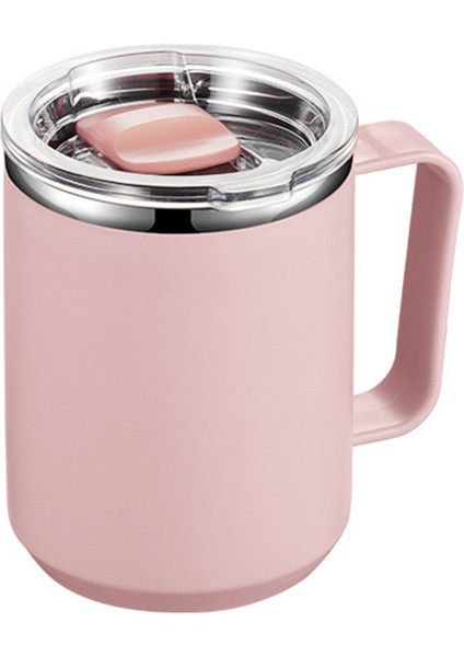 Tcherchı 450ML Kulplu Yalıtımlı Kahve Kupa, Ofis, Dış Mekan, Seyahat Için Çift Duvar Vakumlu Su Bardağı (Yurt Dışından)