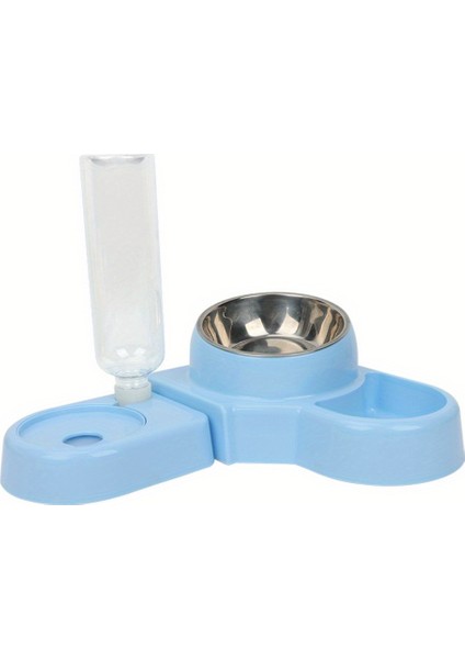 Otomatik Köpek Besleyici ve Su Sebili 2'si 1 Arada Çıkarılabilir Plastik Evcil Hayvan Maması ve Su Kasesi Seti (Yurt Dışından)