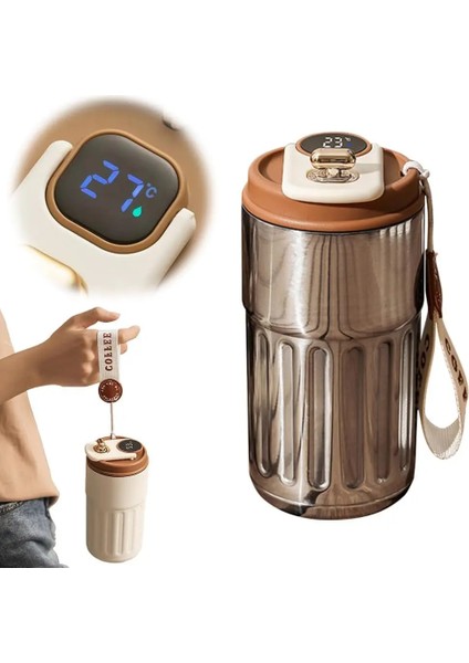 Seyahat Paslanmaz Çelik Spor Su Şişesi 450 ml (Yurt Dışından)