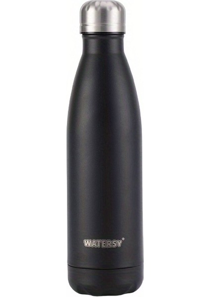 Tcherchı 500ML Çift Duvarlı Paslanmaz Çelik Metal Su Şişeleri, Günlük Kullanım Için Vakumlu Termos Şişeler, Spor, Spor Salonu, Seyahat, Okul, (Yurt Dışından)