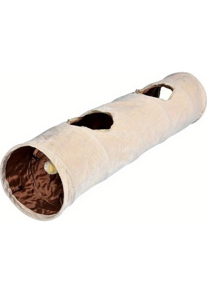 Ayarlanabilir Şekil 2 Delikli Topla Katlanabilir 120 cm Kedi Tüneli (Yurt Dışından)