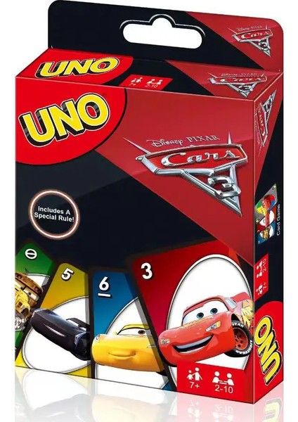 Uno Cars Çocuk ve Aile Kart Masa Oyunu 09 (Yurt Dışından)