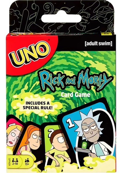 Uno Rick ve Morty Çocuk ve Aile Kart Masa Oyunu (Yurt Dışından)