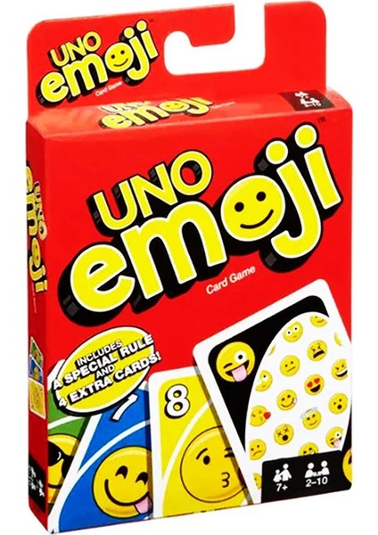 Uno Emoji Çocuk ve Aile Kart Masa Oyunu (Yurt Dışından)