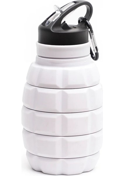 Tcherchı Yaratıcı Katlanabilir Su Şişesi Mutfak Aksesuarları Silikon Sürme Yürüyüş Kamuflaj Paslanmaz Çelik Su Şişesi (Yurt Dışından)