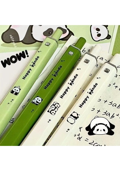 4 Parçalı Panda Temalı Geri Çekilebilir Jel Kalem (Yurt Dışından)