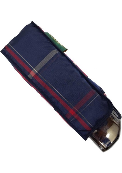 Tekno Trust Snotline-April Mini Bayan Şemsiye Manuel Açılır-Kapanır 90 cm Çap Kapalı 20 cm Cep Boy Vizon Ekose