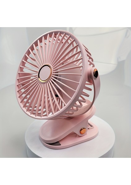 USB Şarjlı Güçlü Rüzgarlı Taşınabilir Sessiz Masa Fanı (Yurt Dışından)