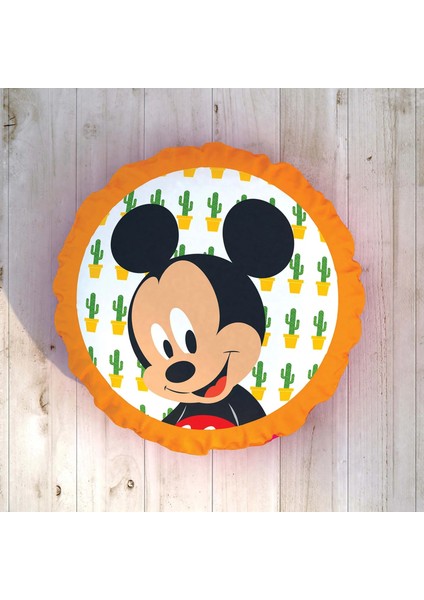 Lisanslı Minnie&mickey Baby Çift Yüzü Desenli Kırlent ( 1 Adet 40X40)