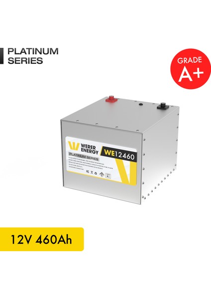 12V 460Ah LiFePO4 Platinum Series Bluetooth'lu Lityum Demir Fosfat Akü