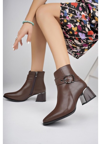 Raison Kemer Detaylı Fermuarlı Sivri Burun Günlük Kadın Bot indirimleri