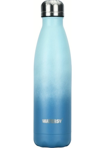Tcherchı 500ML Çift Duvarlı Paslanmaz Çelik Metal Su Şişeleri, Günlük Kullanım Için Vakumlu Termos Şişeler, Spor, Spor Salonu, Seyahat, Okul, (Yurt Dışından)