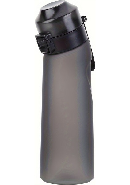 Su Şişesi 0 Şeker 0 Kalorili Kokulu Bardak Meyve Aromalı Kapsül Su Şişesi Büyük Kapasiteli Su Şişesi 650ML Grafit Gri (Yurt Dışından)