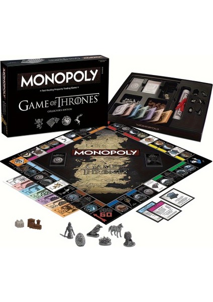 Aile Eğlencesi Için Deluxe Game Of Thrones Monopoly Premium Masa Oyunu (Yurt Dışından)