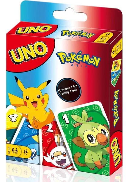 Uno Pokemon Çocuk ve Aile Kart Masa Oyunu (Yurt Dışından)