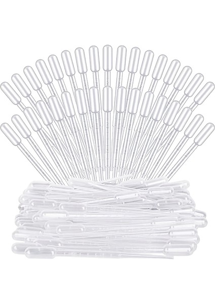 Tcherchı 30 Adet 3ml Transfer Damlalıklı Damlalık, Uçucu Yağ Damlalıklı, Tek Kullanımlık Pastörize Kimyasal Deney Pipet Damlalıklı (Yurt Dışından)
