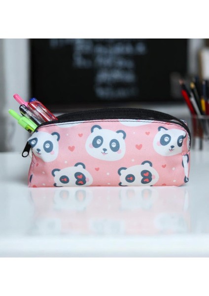 Pembe Panda Desenli Tatlı Kalemlik Okul Kalemliği indirimleri