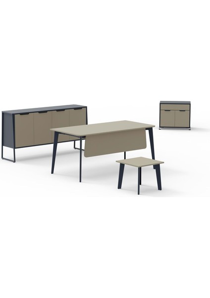 Ege Ofis Takımı - Sahra - Antrasit - 160CM