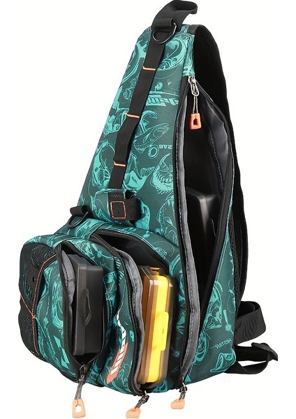 Tcherchı Büyük Kapasiteli Balıkçılık Askısı Paketi - Mücadele Için Geniş Depolama Alanı, Açık Hava Maceraları Için Rahat Çapraz Gövde Tasarımı (Yurt Dışından)