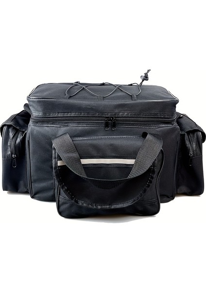 Tcherchı Çok Fonksiyonlu Olta Takımı Çantası - Büyük Saklama Alanı, Omuz/el Tutacağısiyah Taşıma Seçenekleri, Dayanıklı Malzeme - Siyah (Yurt Dışından)