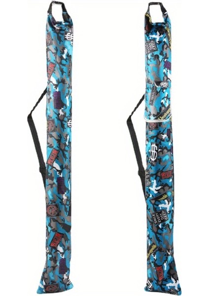 Tcherchı 1 Adet 1.4 M Katlanabilir Olta Takımı Çantası, Yan Cepli, Su Geçirmez Saklama Çantası, Açık Havada Balıkçılık Kaynağı (Yurt Dışından)