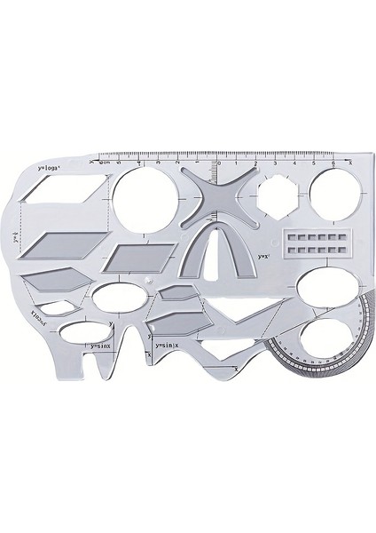 Öğrencilere Yönelik Çok Yönlü Geometri Cetvel Seti (Yurt Dışından)