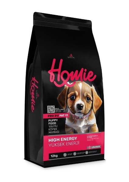 Düşük Tahıllı High Energy Tavuklu Yavru Köpek Maması 12 kg