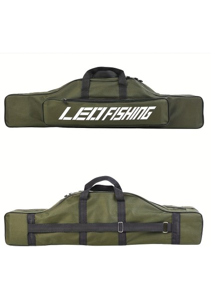 Tcherchı 1 Parça Oxford Kumaş Olta Çantası, Taşınabilir Çok Fonksiyonlu Balıkçılık Çantası Taşıyıcı, 80*14*20 Cm, Çift Katmanlı Olta Taşıyıcı (Yurt Dışından)