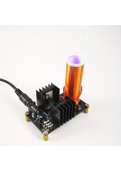 Tcherchı Müzikli 15W Mini Tesla Bobini Kiti - Diy Plazma Hoparlör ve Işık Projesi, Bilim Meraklıları Için Güvenli Lehimleme (Yurt Dışından)