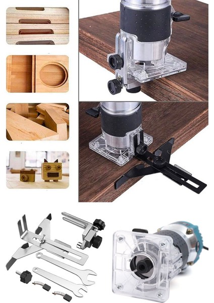 3500 Watt Mini Freze Formika Traşlama Makinesi 6mm Pens (Devir Ayarsız) + 12 Parça Freze Ucu fiyatları