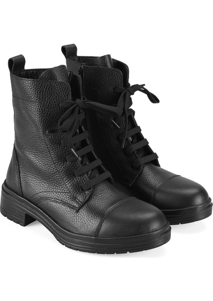 Lias Siyah Kadın Deri Bot