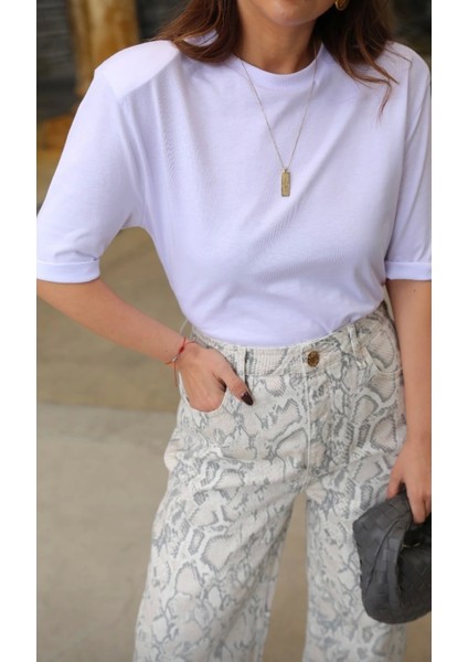 Vatkalı Basic T-Shirt
