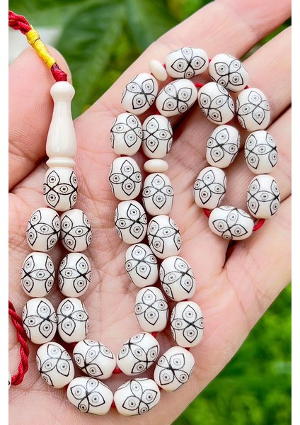 9X11,5MM Kapsül Taneli, Nakkaşlı Beyaz Katalin
