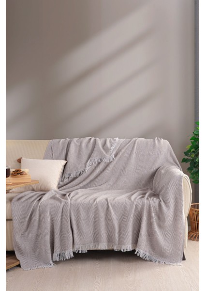 Carden Organik Pamuklu Koltuk Örtüsü Desenli 200X230 cm Kanepe Çekyat Buldan Bezi