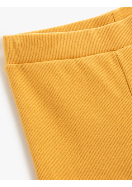 Basic Ispanyol Paça Tayt Pantolon Fitilli Beli Lastikli modelleri