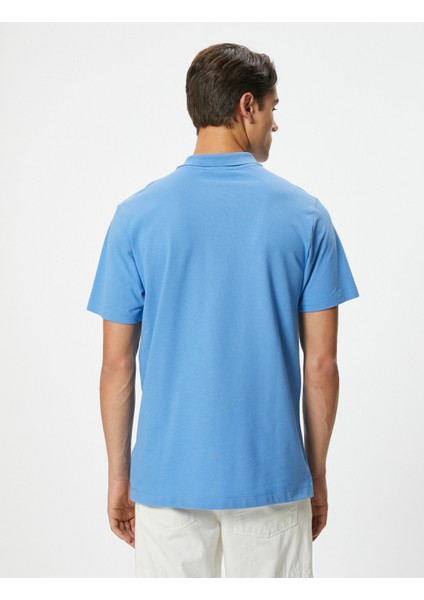 Slim Fit Tişört Polo Yaka Kısa Kollu Pamuklu fırsatları