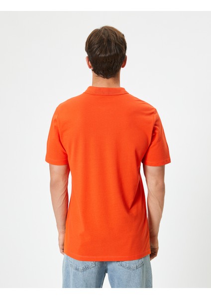 Slim Fit Tişört Polo Yaka Kısa Kollu Pamuklu fırsatları