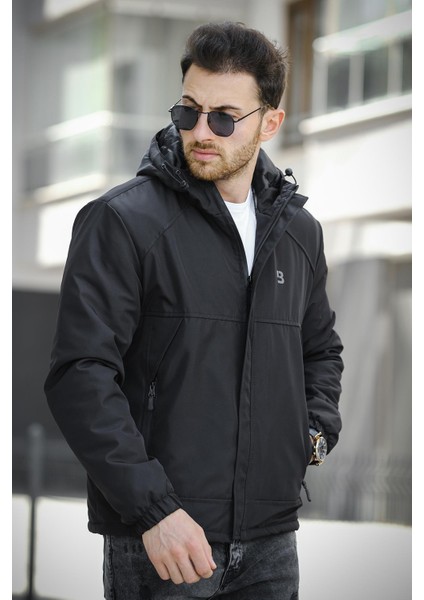 Jestad Su Itici Kapüşonlu Slim Fit Erkek Mont modelleri