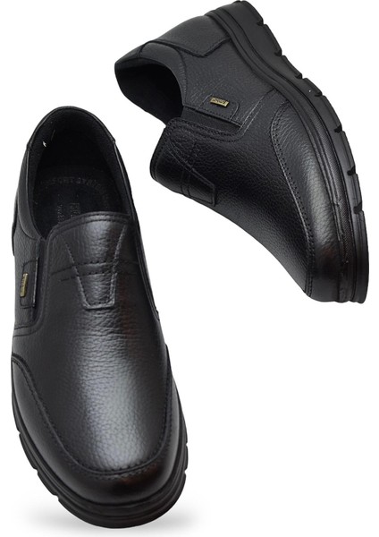 TAB1645-S Kışlık Tam Ortopedik Taban %100 Hakiki Deri Bağcıksız Erkek Ayakkabı Kauçuk Kaymaz Taban fiyatları