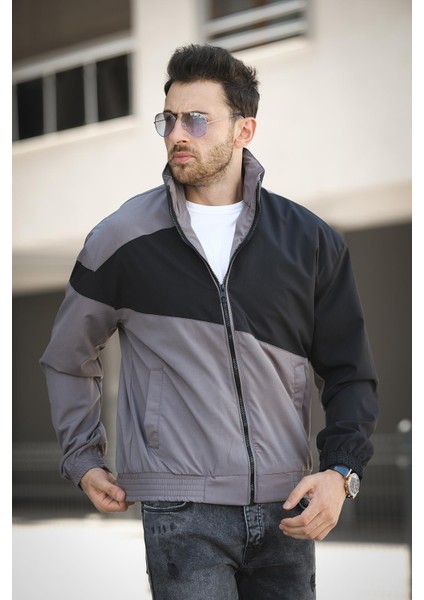 Phnom Su Itici Şerit Detaylı Erkek Dik Yaka Mevsimlik Mont Yağmurluk fiyatları