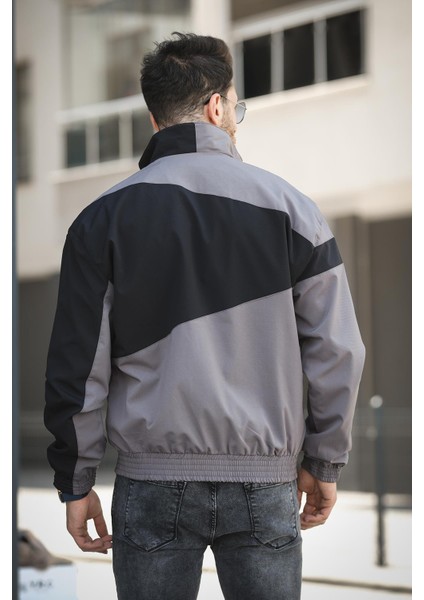 Phnom Su Itici Şerit Detaylı Erkek Dik Yaka Mevsimlik Mont Yağmurluk fırsatları